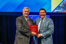 IWE founder Les Norman, proud recipient of the 2023 Association of Water Technologies (AWT) Ray Baum Award.
